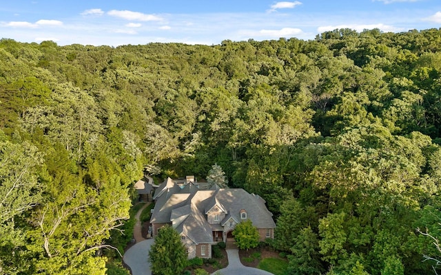 11 Saint Nicholas Way, Signal Mountain, TN 37377 - view from above of property with a heavily wooded area