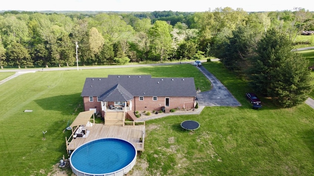 273 Old Coleytown Ln, Lafayette, TN 37083 - view from above of property with a heavily wooded area