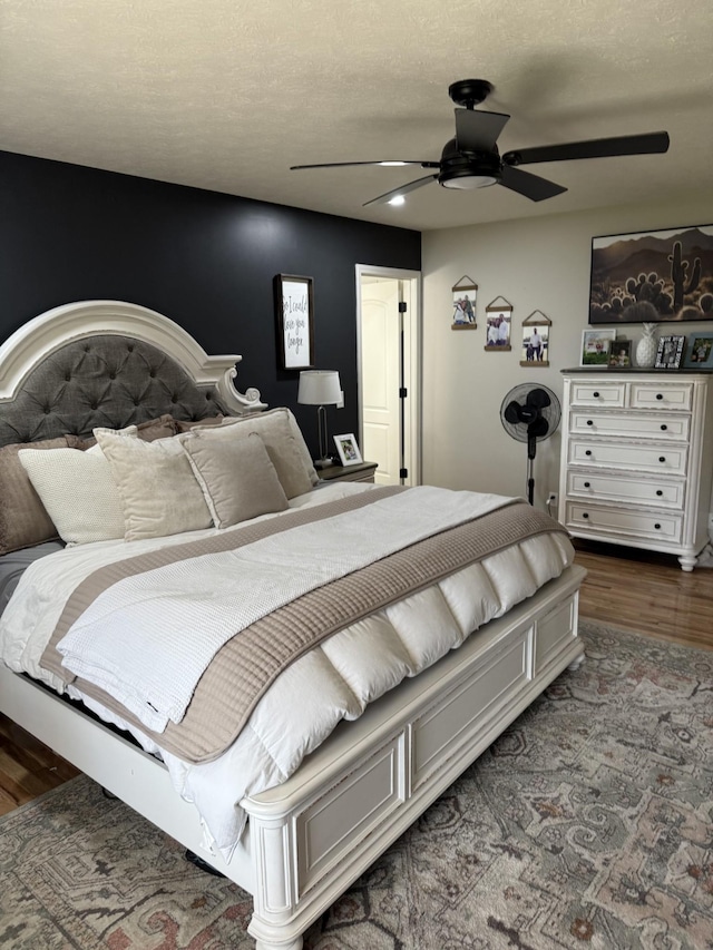 273 Old Coleytown Ln, Lafayette, TN 37083 - bedroom with wood finished floors and ceiling fan