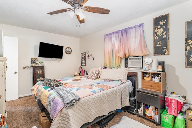 1205 Bloom Landing Rd, Charlotte, TN 37036 - carpeted bedroom with ceiling fan and cooling unit