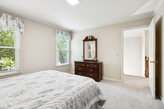 9214 Hunterboro Dr, Brentwood, TN 37027 - bedroom with ornamental molding and light colored carpet