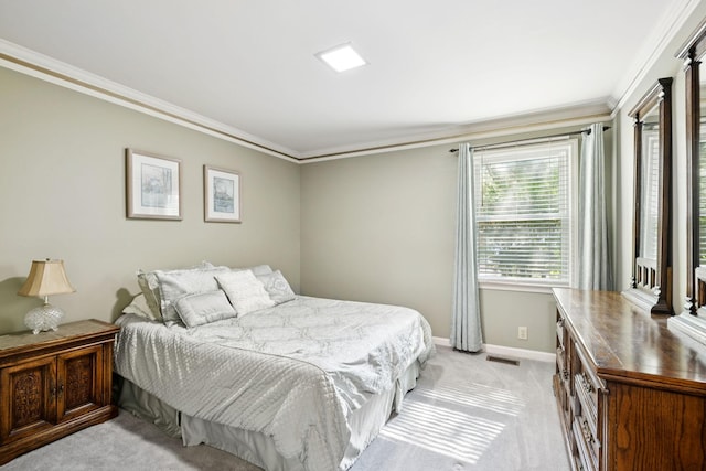 9214 Hunterboro Dr, Brentwood, TN 37027 - bedroom featuring crown molding and light colored carpet