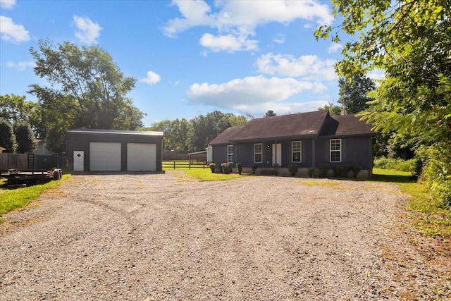 7173 New Hope Rd, Fairview, TN 37062 - ranch-style home with a garage and an outbuilding