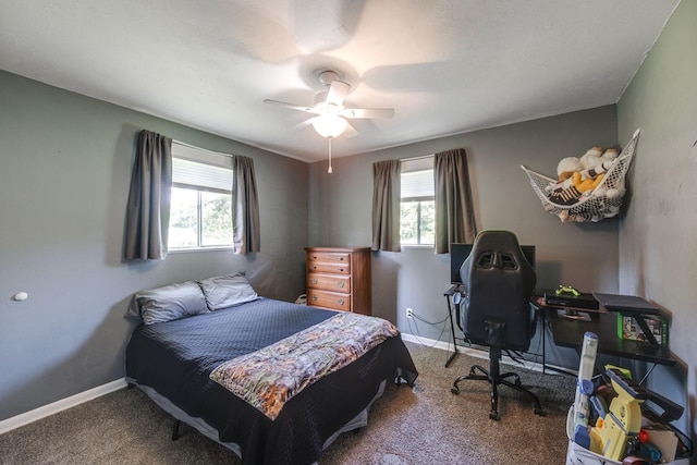1532 Santa Fe Pike, Columbia, TN 38401 - bedroom with carpet, a desk, and ceiling fan