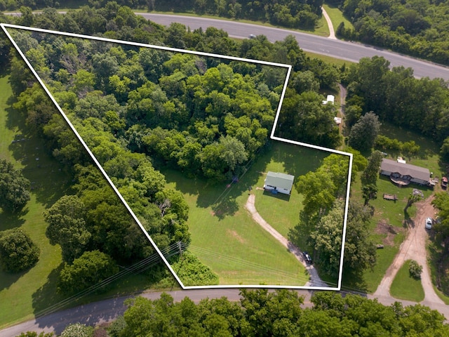 1532 Santa Fe Pike, Columbia, TN 38401 - aerial overview of property's location with property boundaries highlighted