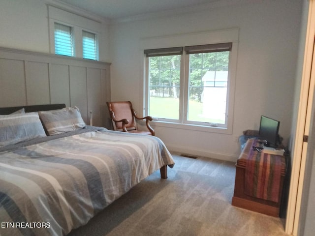 115 Bent Oak Ter, Crossville, TN 38558 - bedroom featuring multiple windows, carpet floors, and crown molding