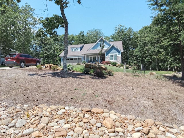 115 Bent Oak Ter, Crossville, TN 38558 - craftsman-style home featuring driveway and stone siding