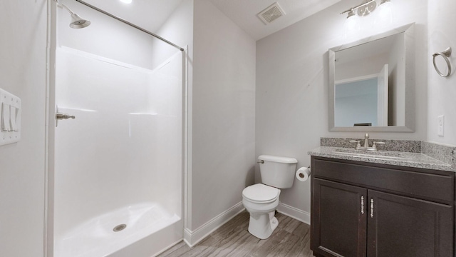 1012 Michaela Cir, Clarksville, TN 37043 - full bath featuring a stall shower, wood finished floors, and vanity