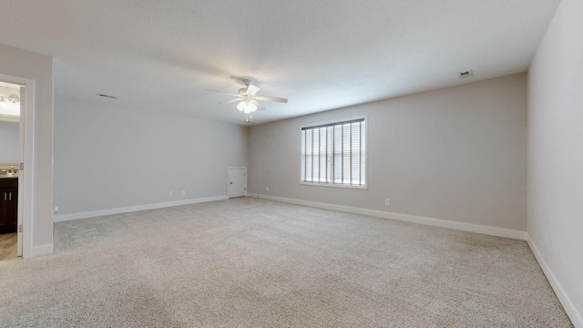 1012 Michaela Cir, Clarksville, TN 37043 - empty room featuring a ceiling fan and light colored carpet