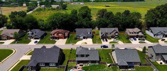 1012 Michaela Cir, Clarksville, TN 37043 - aerial view of property and surrounding area featuring nearby suburban area