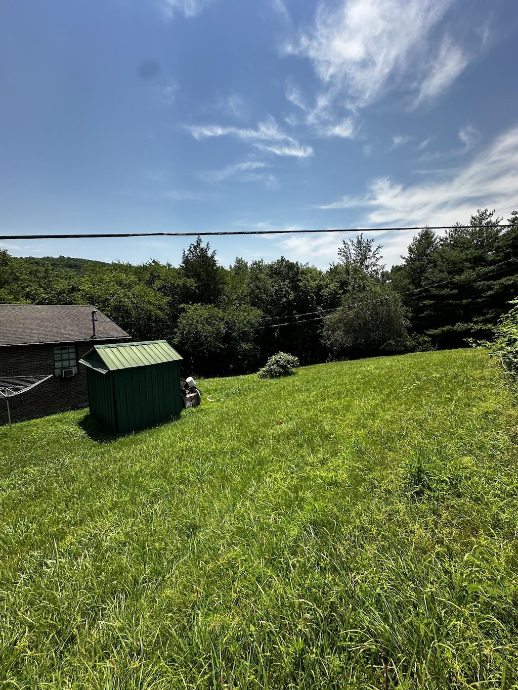 200 Stonewall Hwy, Carthage, TN 37030 - view of green lawn with a storage shed