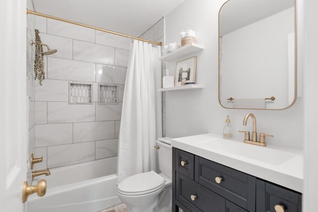 5813 Brentwood Trce, Brentwood, TN 37027 - full bathroom featuring vanity and shower / tub combo