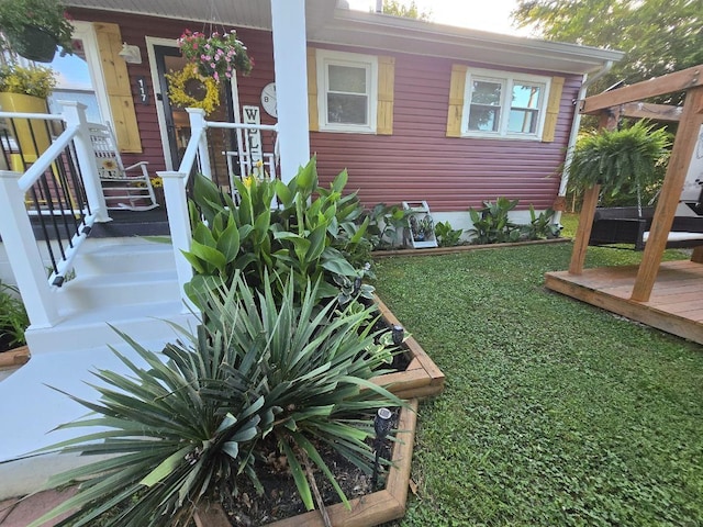 117 June Dr, Dickson, TN 37055 - view of yard featuring covered porch
