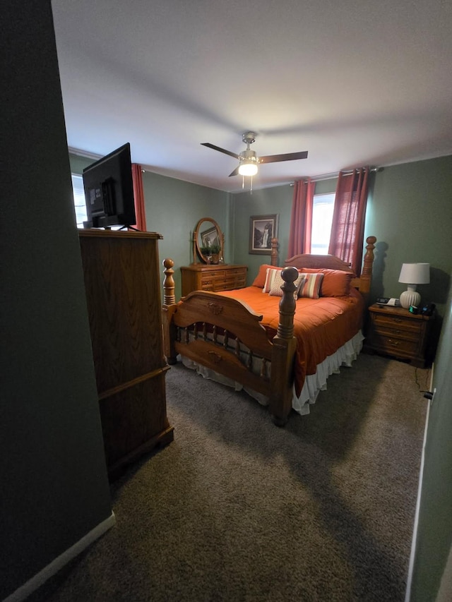 117 June Dr, Dickson, TN 37055 - bedroom featuring carpet floors and a ceiling fan
