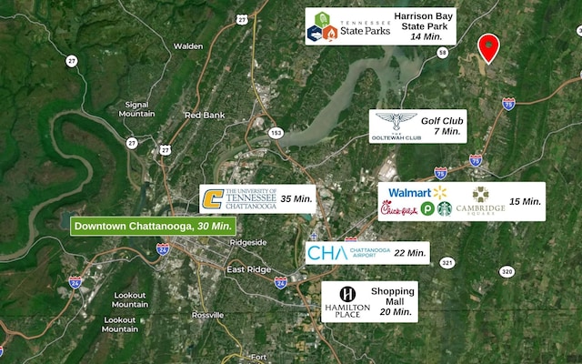 8366 Gracie Mac Ln, Ooltewah, TN 37363 - map of property / related area