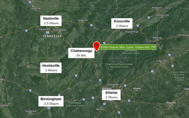 8366 Gracie Mac Ln, Ooltewah, TN 37363 - map of property location