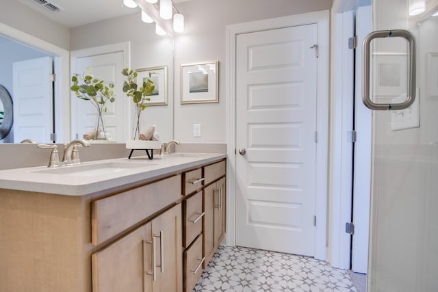5219 Gladecress Ln, Hermitage, TN 37076 - full bathroom with double vanity and tile patterned floors
