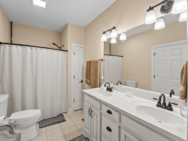 8300 Aedc Rd, Estill Springs, TN 37330 - bathroom with tile patterned floors and double vanity