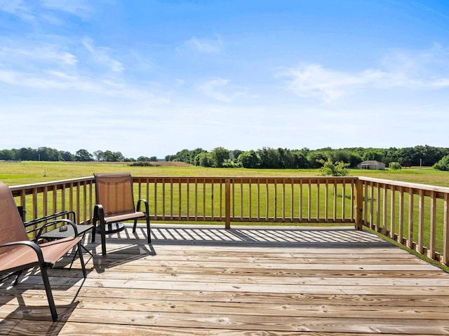 8300 Aedc Rd, Estill Springs, TN 37330 - wooden deck with a view of rural / pastoral area and a lawn