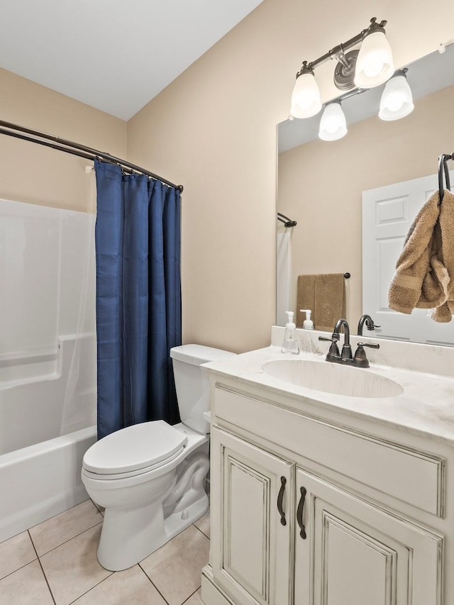 8300 Aedc Rd, Estill Springs, TN 37330 - bathroom featuring tile patterned flooring, vanity, and shower / bath combo with shower curtain