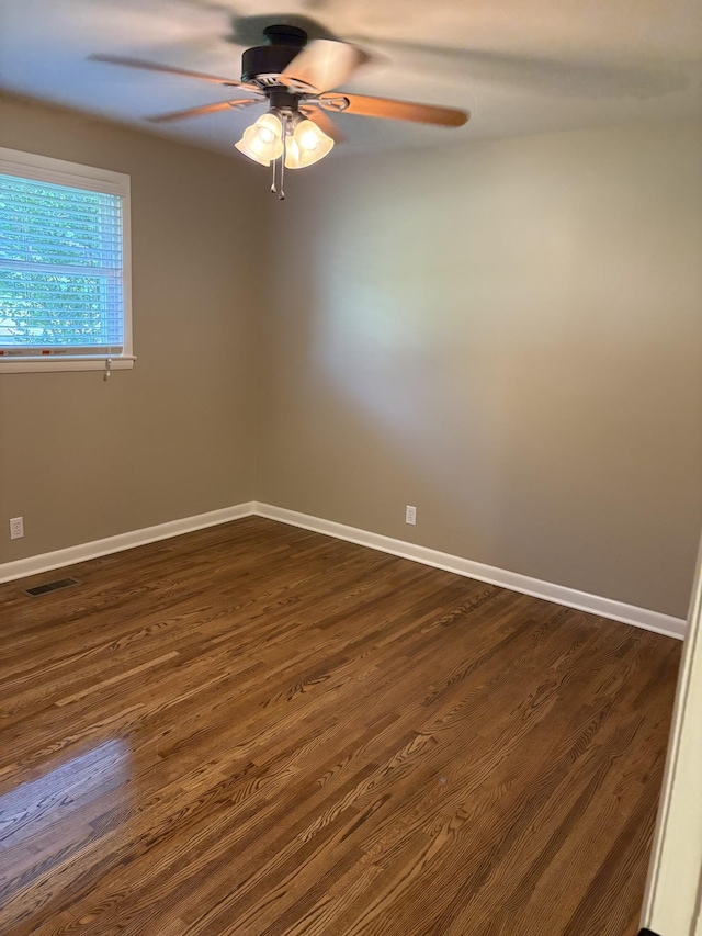 310 Lynwood Cir, Springfield, TN 37172 - empty room featuring ceiling fan and dark wood-style floors