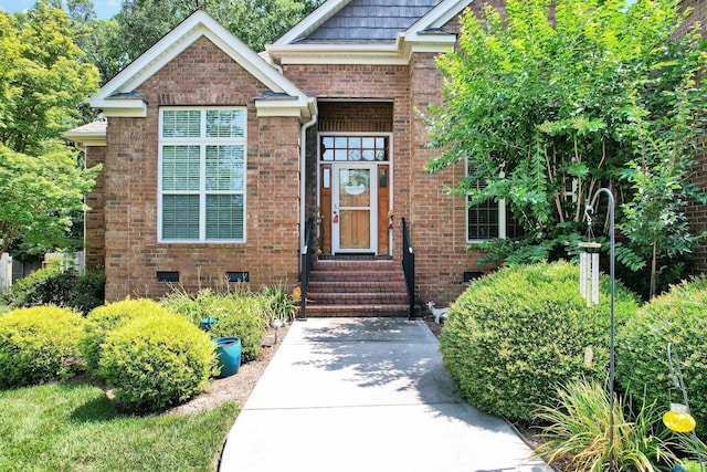 7003 Neville Dr, Ooltewah, TN 37363 - property entrance with brick siding