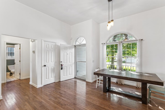 1902 Vicksburg Cir, Columbia, TN 38401 - dining space featuring wood-type flooring and a high ceiling