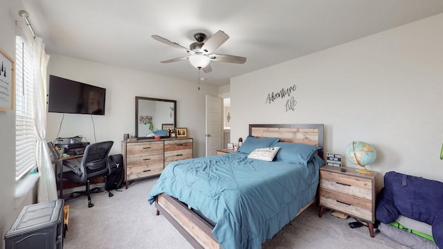 308 Whisper Wood Way, Lebanon, TN 37087 - bedroom with carpet flooring, an office area, and a ceiling fan