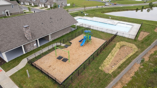 308 Whisper Wood Way, Lebanon, TN 37087 - aerial view of residential area with a large body of water and a pool