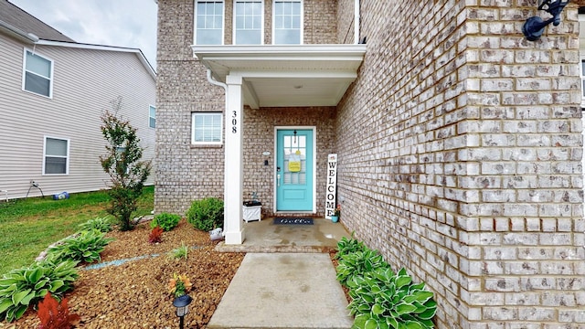308 Whisper Wood Way, Lebanon, TN 37087 - property entrance with brick siding