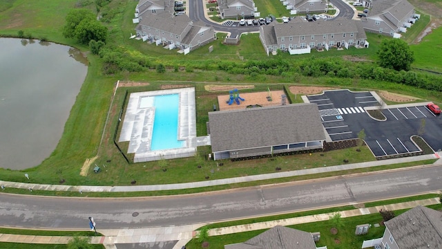 308 Whisper Wood Way, Lebanon, TN 37087 - aerial overview of property's location with a pool area and a large body of water