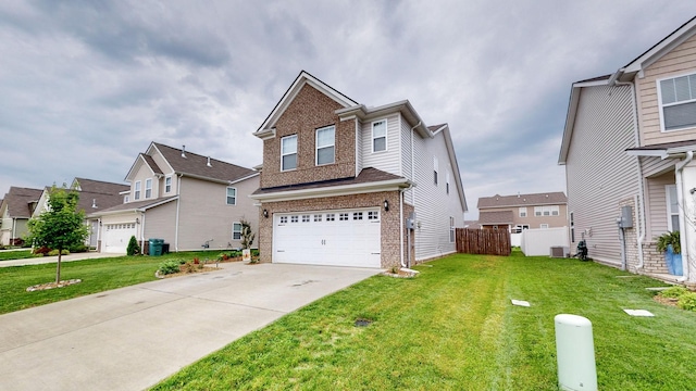 308 Whisper Wood Way, Lebanon, TN 37087 - view of front of home with brick siding, a garage, concrete driveway, and a residential view