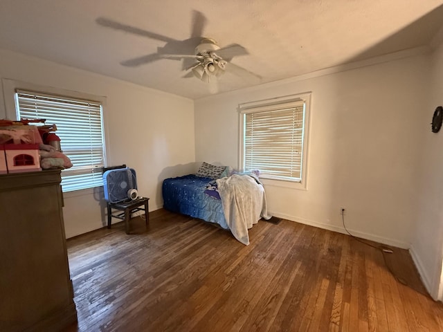 234 Ridgewood Ave, Paducah, KY 42001 - bedroom with wood-type flooring and ceiling fan