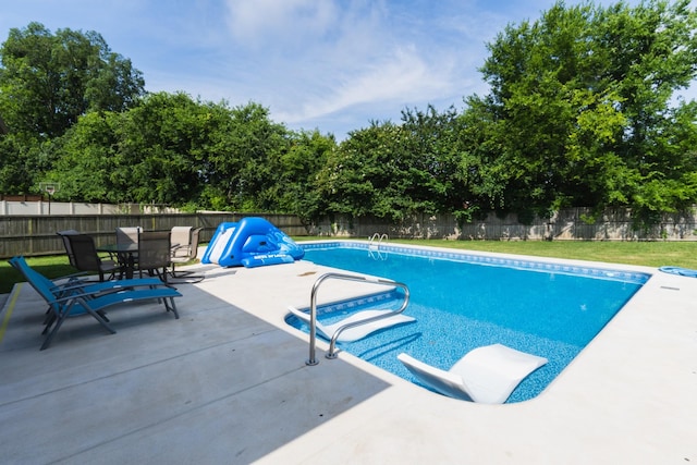 1652 Lantana Dr, Thompsons Station, TN 37179 - view of swimming pool with a fenced backyard and a patio area