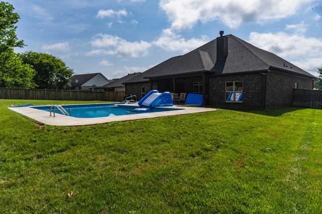 1652 Lantana Dr, Thompsons Station, TN 37179 - view of swimming pool with a patio area and a fenced backyard