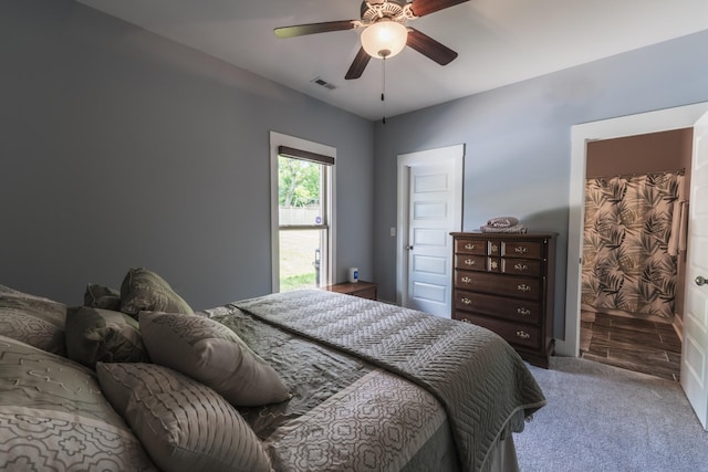 1652 Lantana Dr, Thompsons Station, TN 37179 - carpeted bedroom with ceiling fan