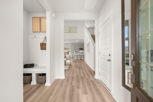 7214 Hanworth St, Fairview, TN 37062 - foyer featuring light wood-style flooring and baseboards