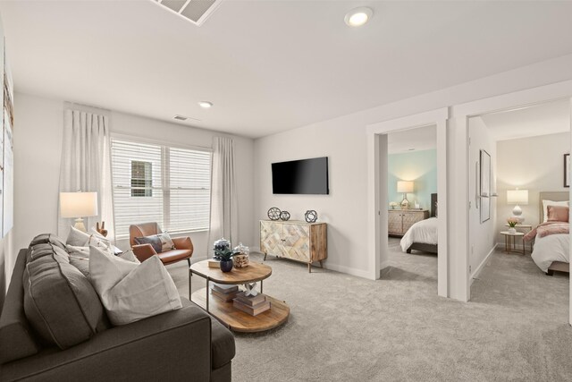 7212 Hanworth St, Fairview, TN 37062 - living area with light carpet and recessed lighting