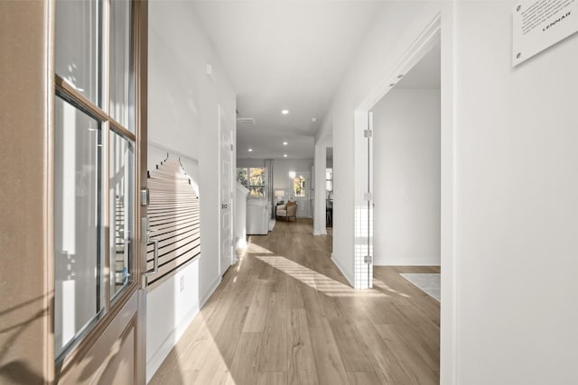 7218 Hanworth St, Fairview, TN 37062 - hall with light wood-style floors and recessed lighting