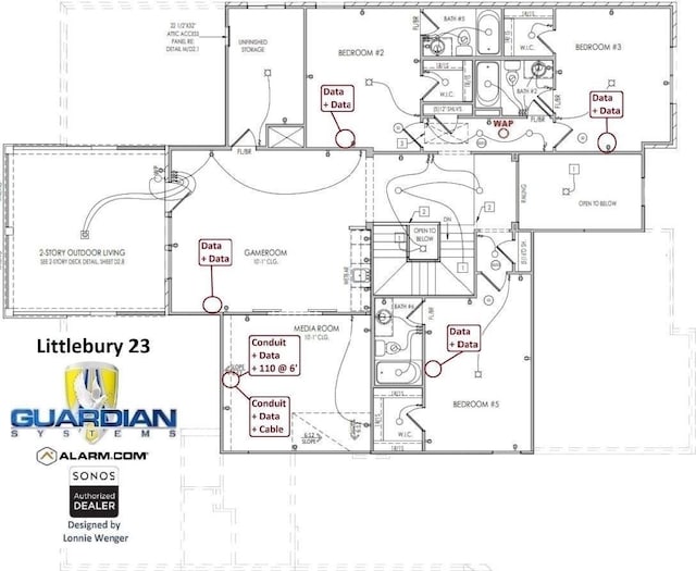 3364 Sarah Bee Ln, Thompsons Station, TN 37179 - view of home floor plan