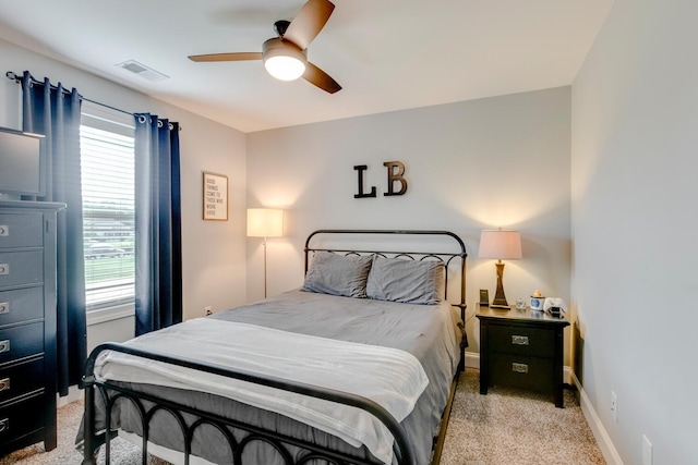 4301 Cordwood Path, Murfreesboro, TN 37127 - bedroom with light colored carpet and a ceiling fan