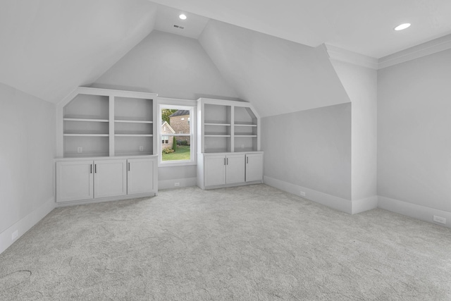 343 Circuit Rd, Franklin, TN 37064 - bonus room with vaulted ceiling, recessed lighting, and carpet floors