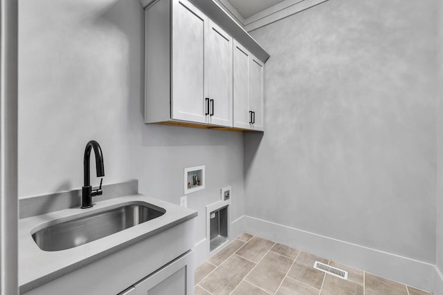 343 Circuit Rd, Franklin, TN 37064 - washroom with cabinet space, hookup for a washing machine, and electric dryer hookup