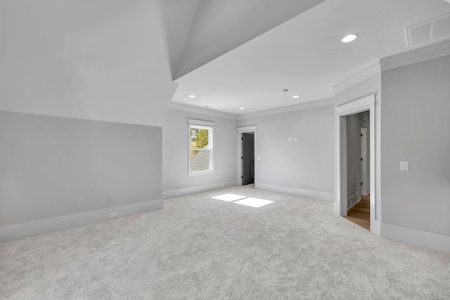 343 Circuit Rd, Franklin, TN 37064 - unfurnished room with ornamental molding, carpet floors, and recessed lighting