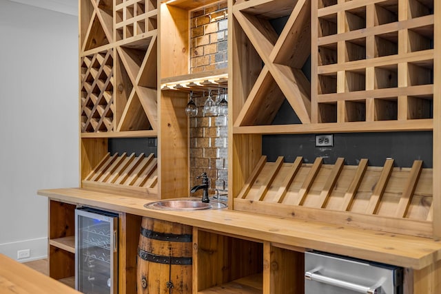 343 Circuit Rd, Franklin, TN 37064 - wine cellar featuring wine cooler and bar