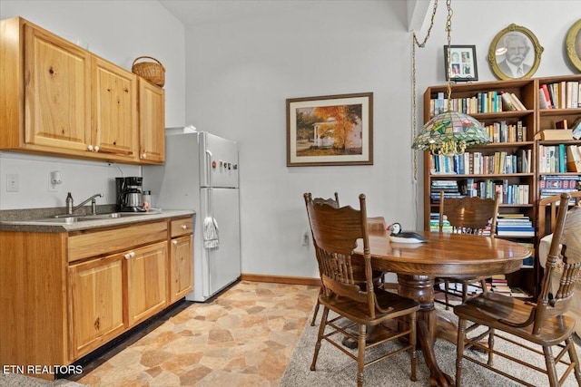 802 Stonegate Way, Townsend, TN 37882 - dining area with baseboards and stone finish flooring