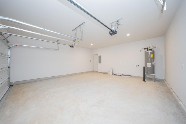5416 Bridgemore Blvd, Murfreesboro, TN 37129 - garage with electric water heater, a garage door opener, recessed lighting, and electric panel