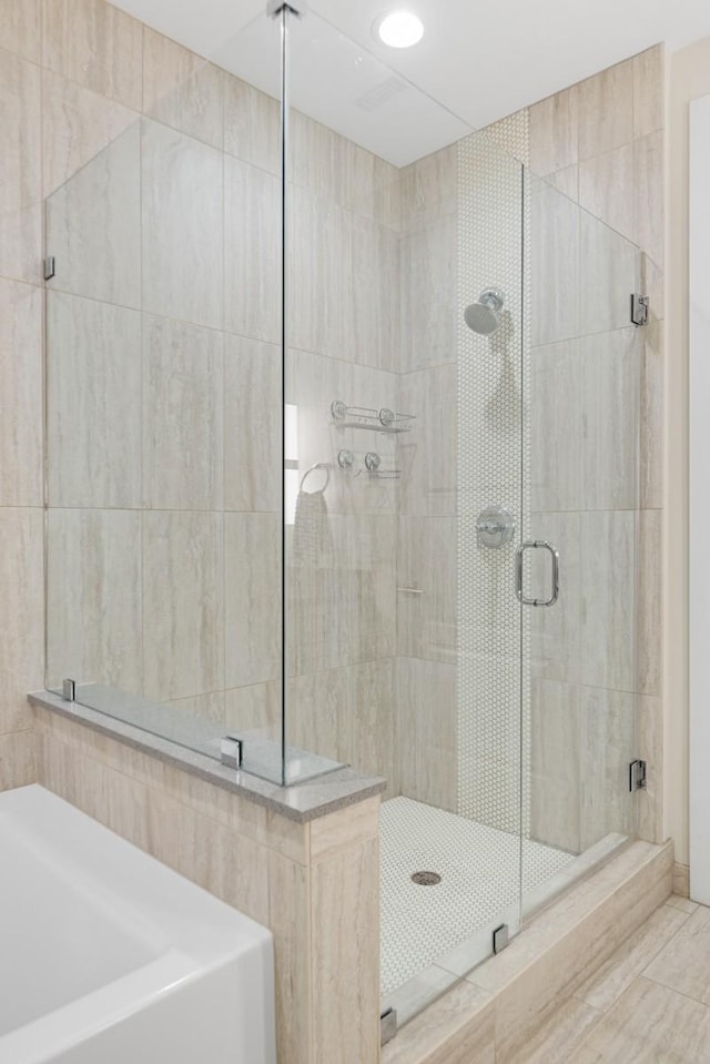 20 Rutledge St Unit 407, Nashville, TN 37210 - full bath featuring a shower stall and a bath