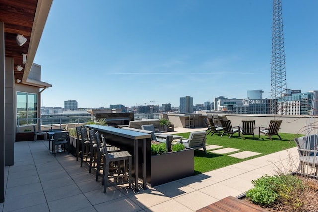 20 Rutledge St Unit 407, Nashville, TN 37210 - view of patio featuring a city view