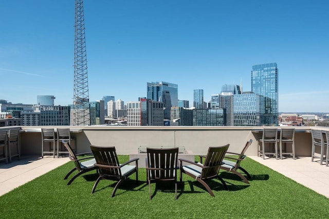 20 Rutledge St Unit 407, Nashville, TN 37210 - view of green lawn with a view of skyline